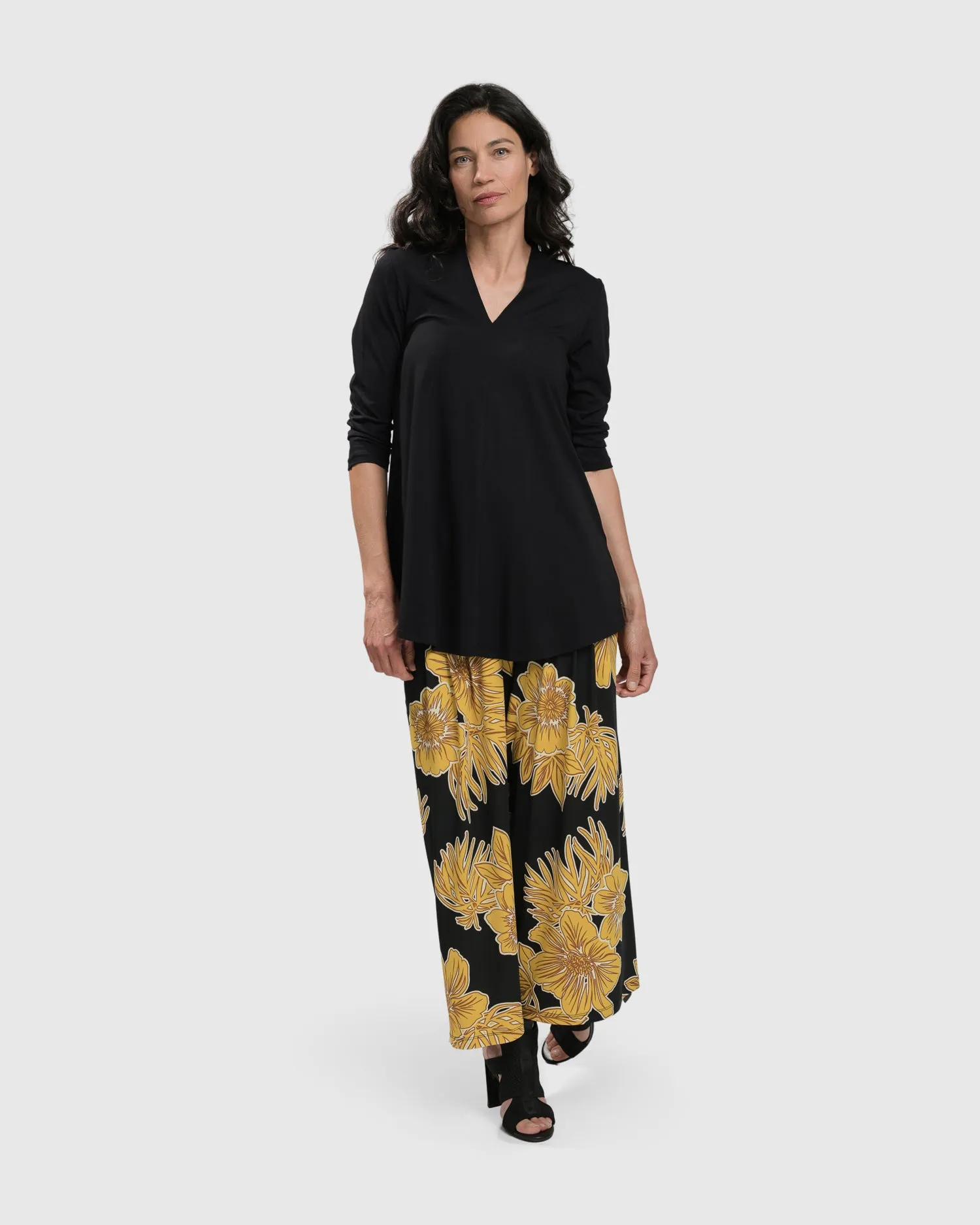 LUAU PALAZZO PANTS, GOLD