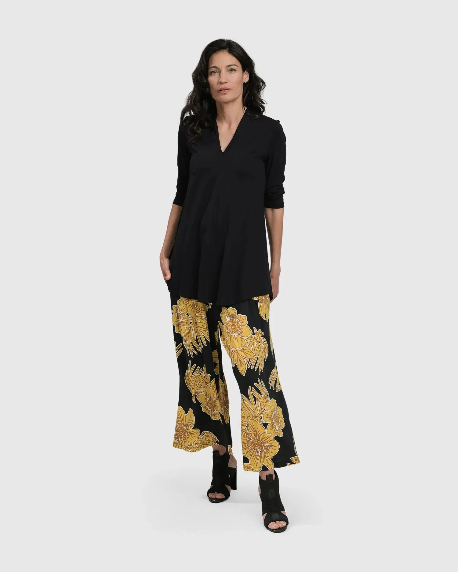 LUAU PALAZZO PANTS, GOLD