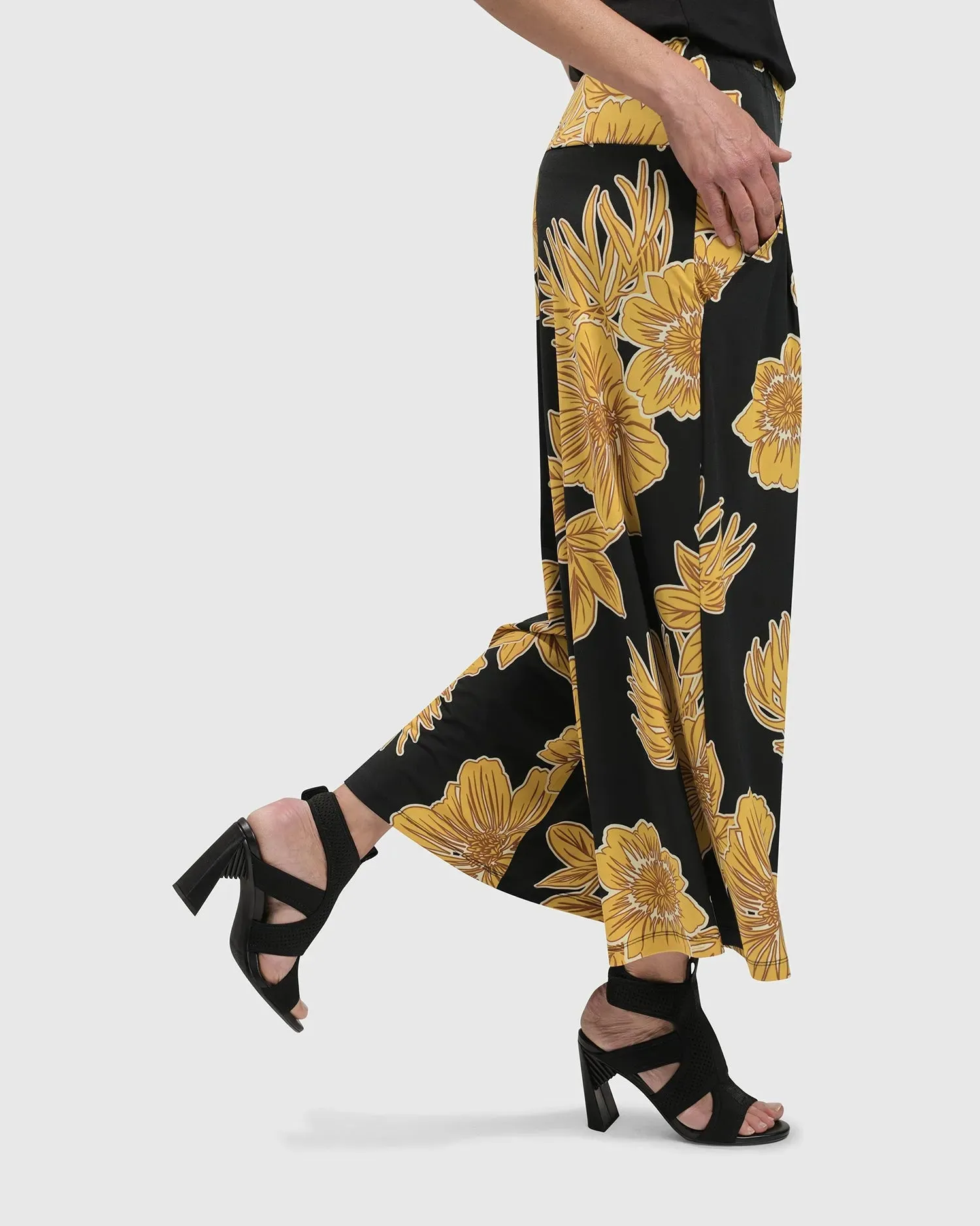 LUAU PALAZZO PANTS, GOLD