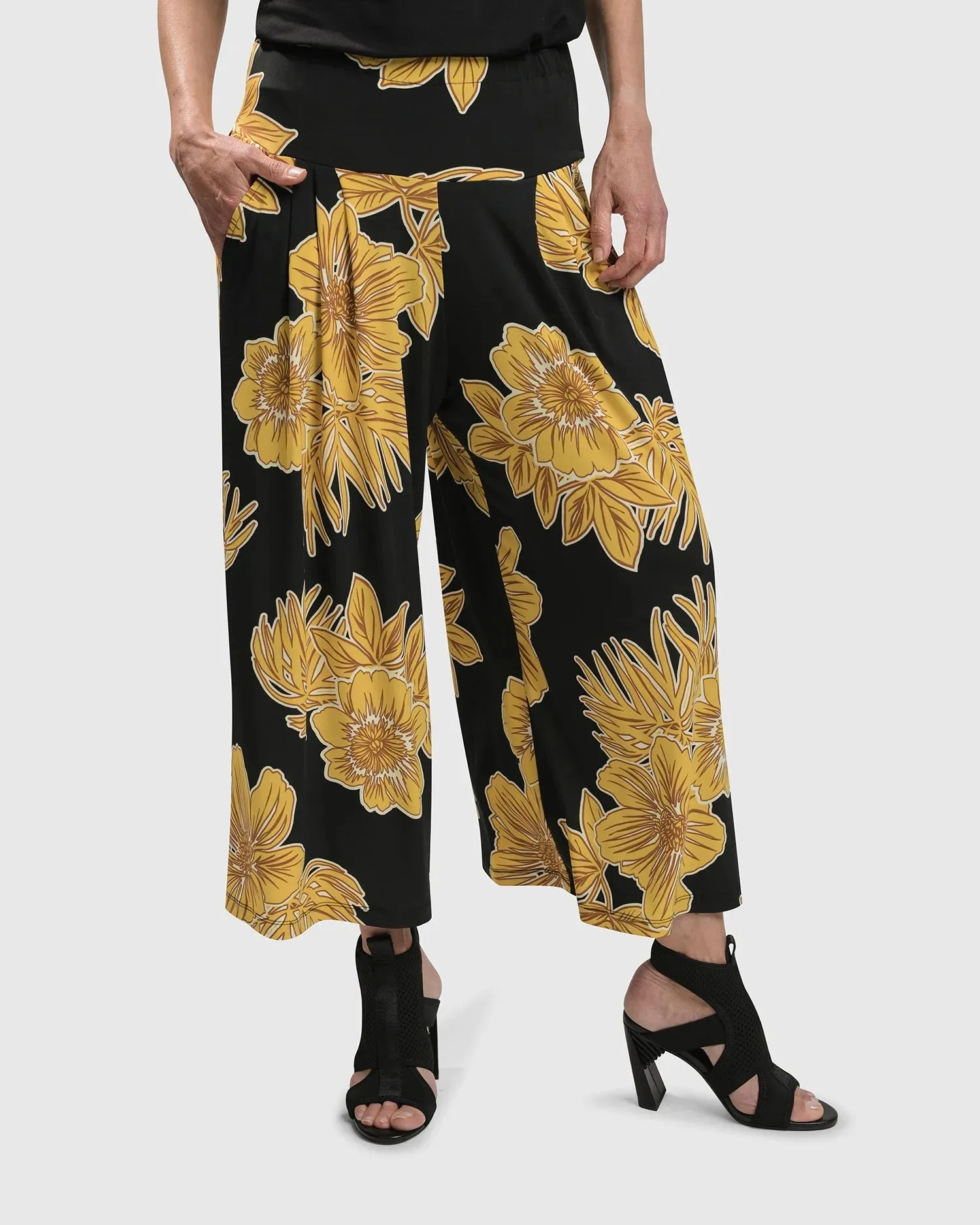 LUAU PALAZZO PANTS, GOLD