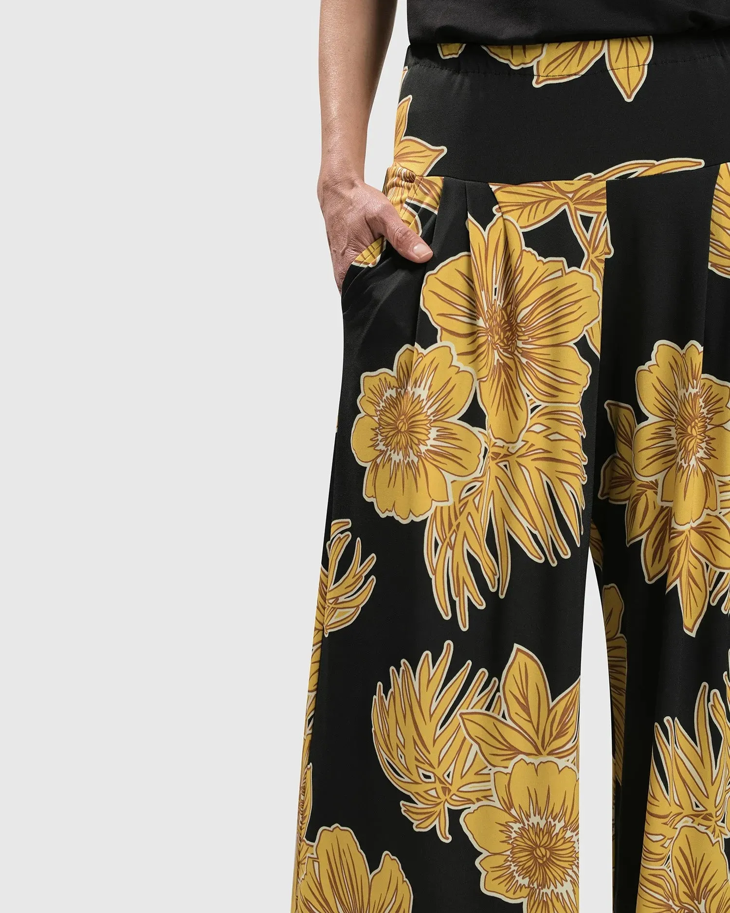 LUAU PALAZZO PANTS, GOLD