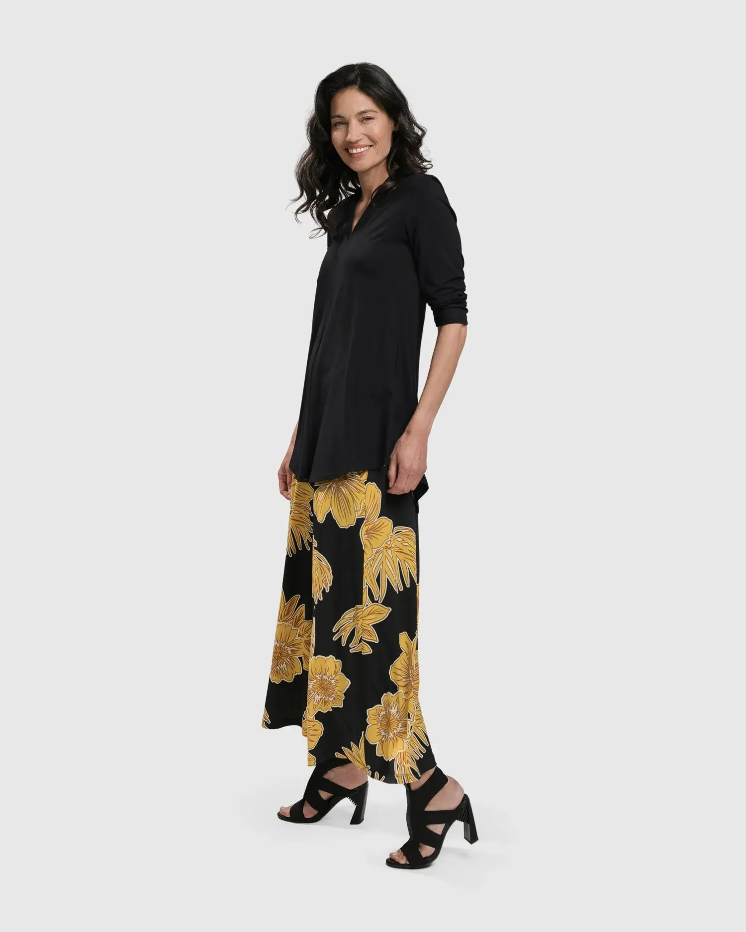 LUAU PALAZZO PANTS, GOLD