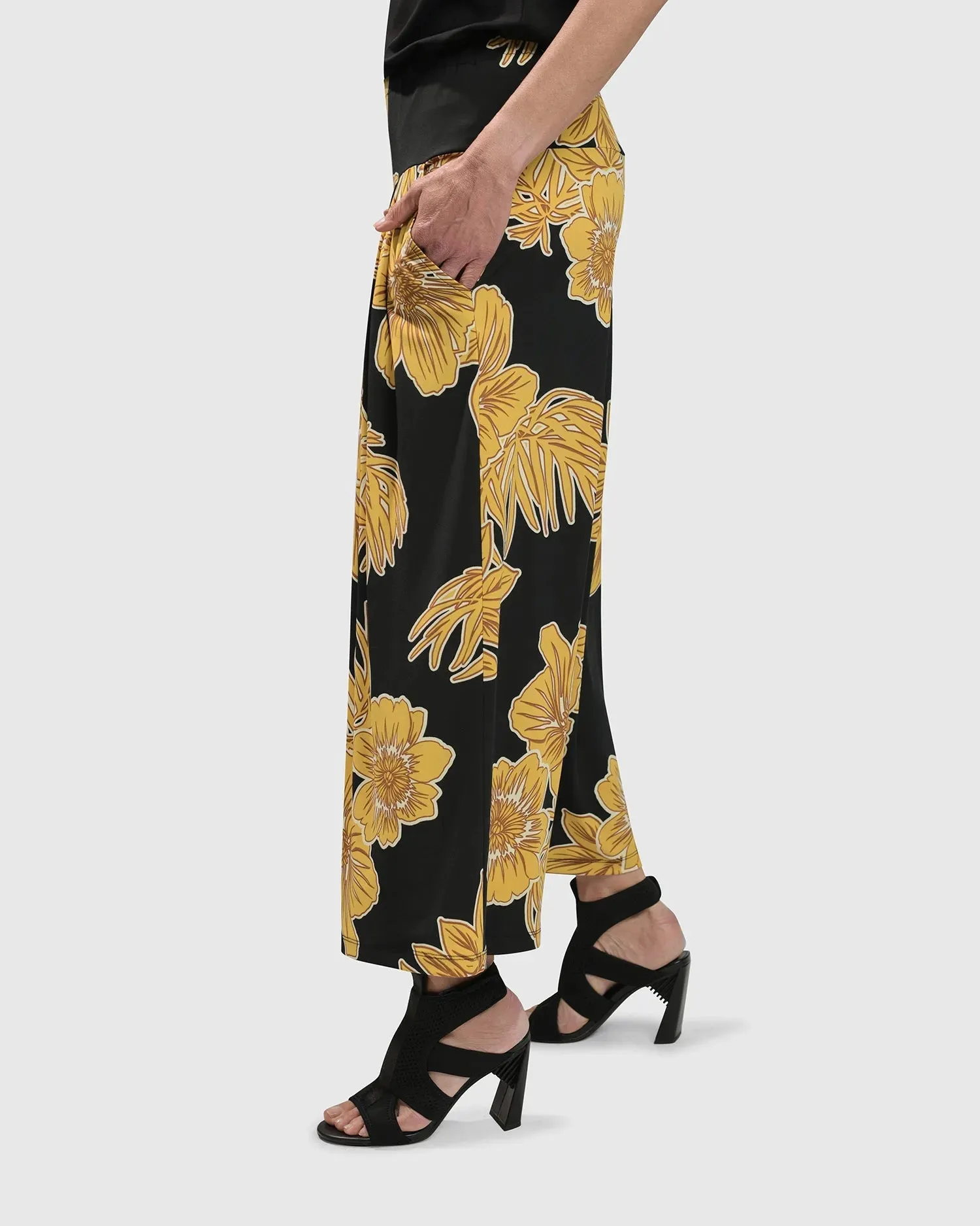 LUAU PALAZZO PANTS, GOLD