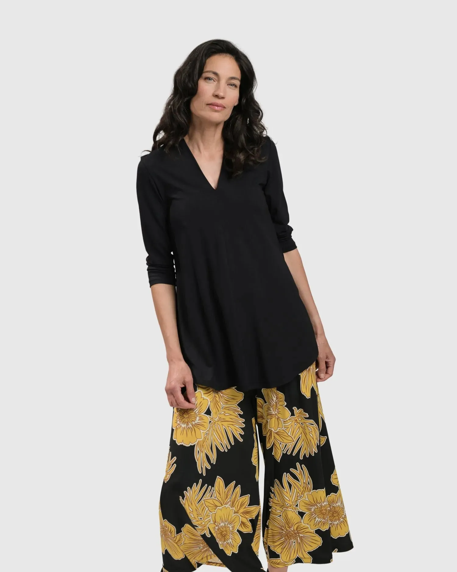 LUAU PALAZZO PANTS, GOLD