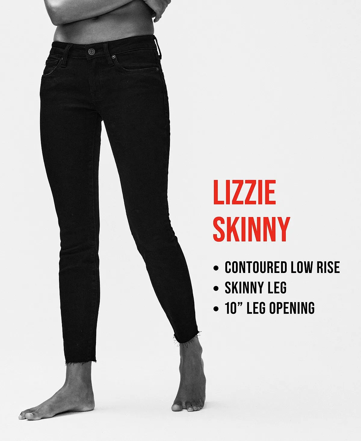 Lucky Brand Women's Lizzie Low Rise Skinny Jeans, Multi