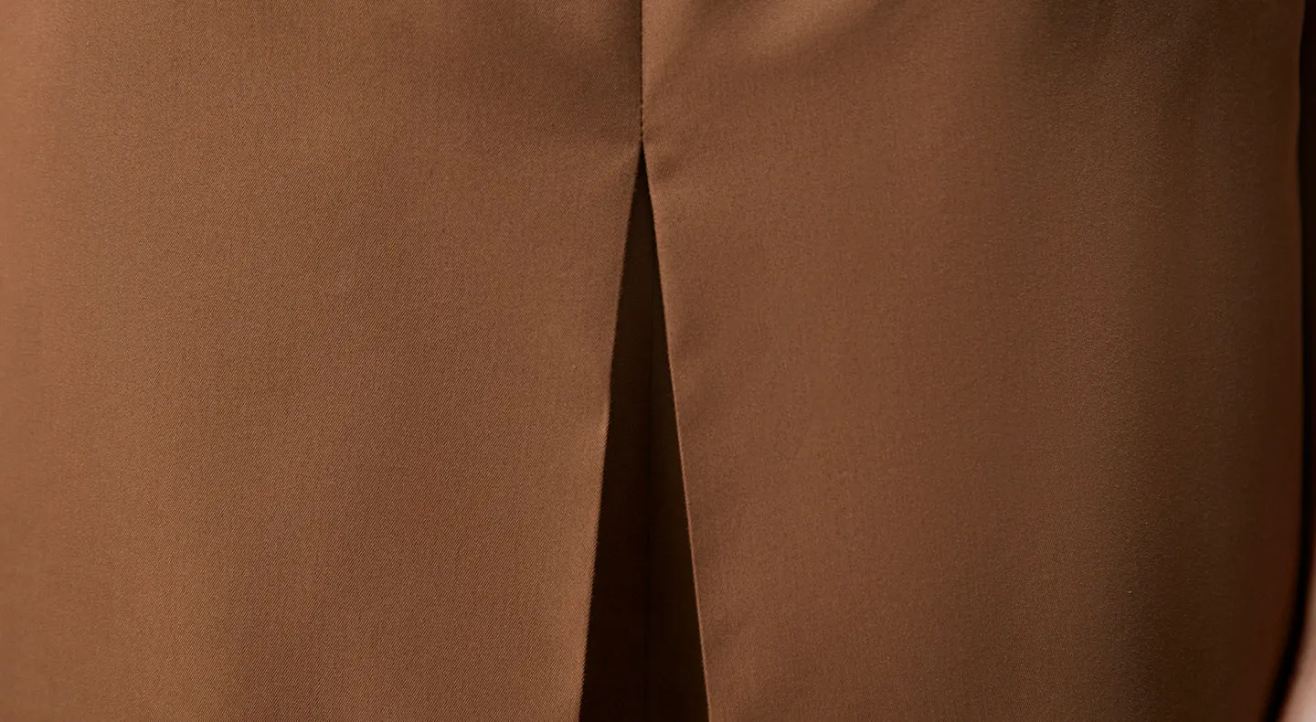 Machka High Waist Skirt Look Trousers Walnut/Taupe