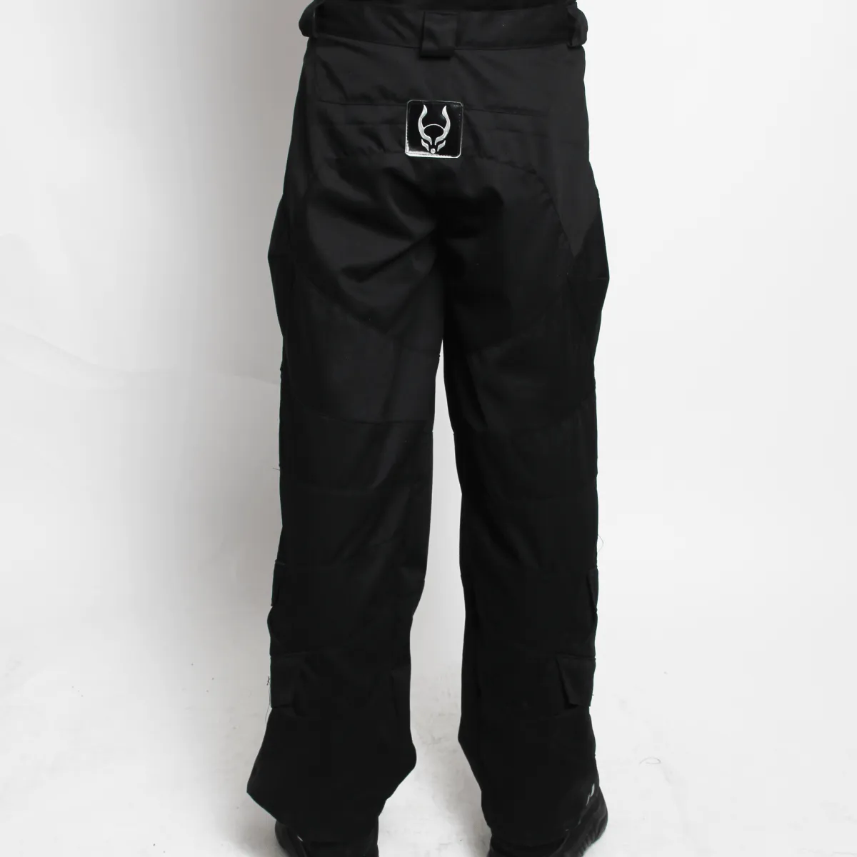 MULTI POCKET CARGO TROUSERS BLACK