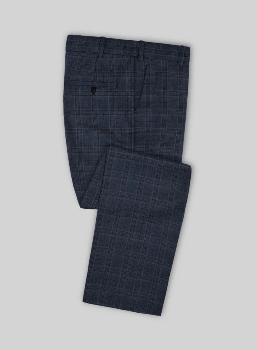 Napolean Blue Hunting Plaid Wool Pants