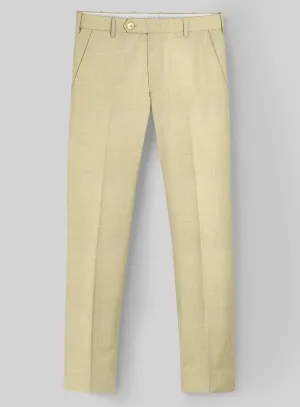 Napolean Spring Latte Beige Wool Pants