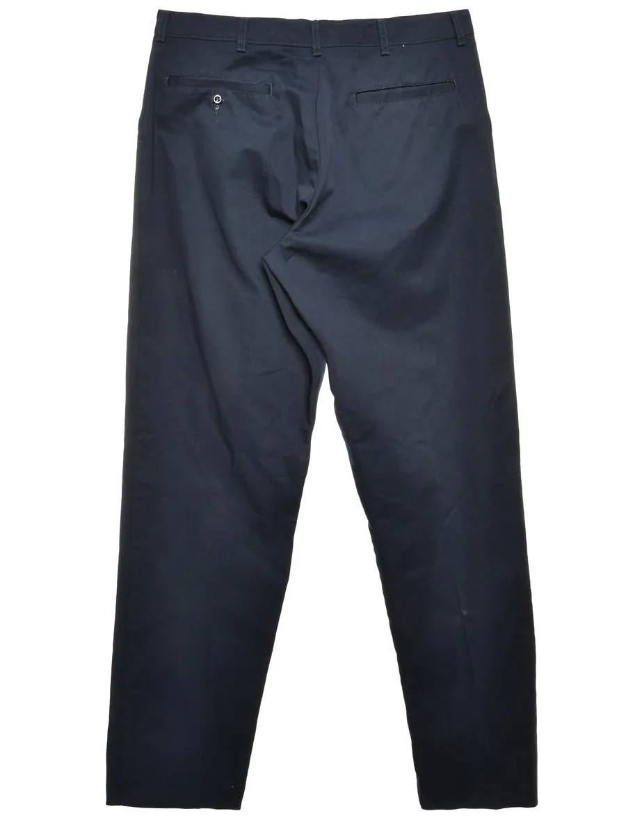 Navy Classic Chino Style Trousers - W35 L36