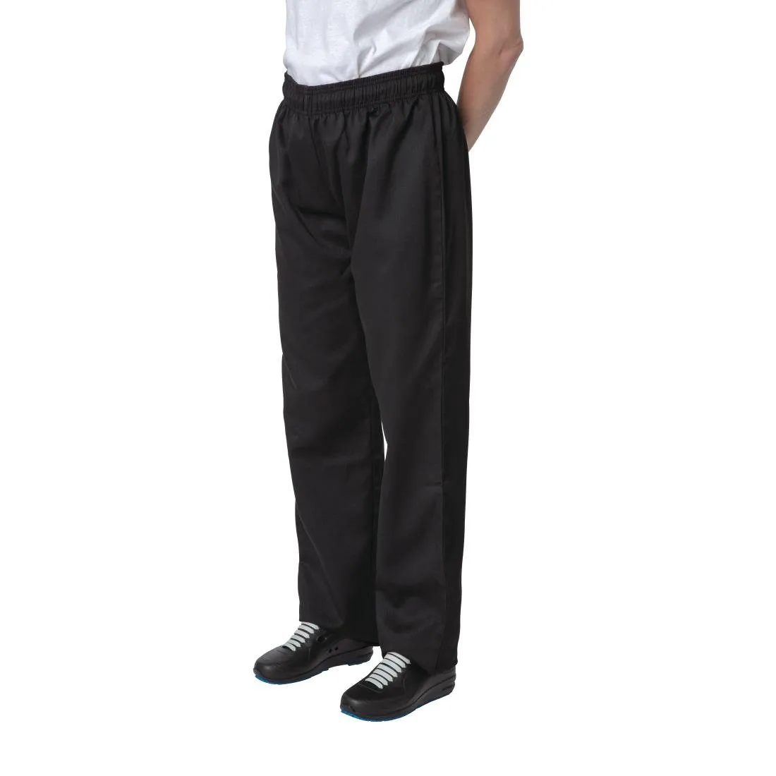 Nisbets Essentials Chef Trousers Black S - BB477-S