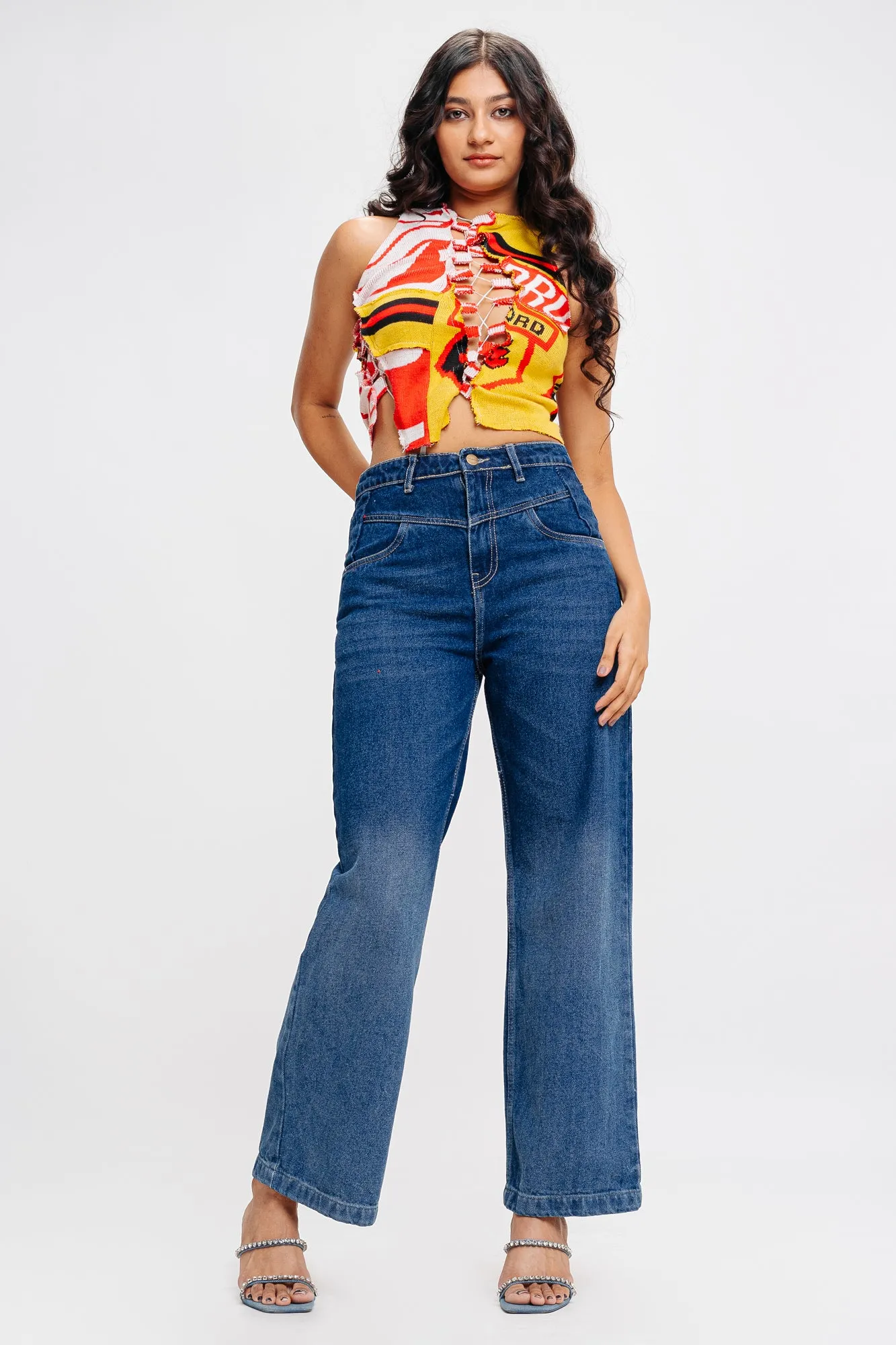 Ombre Front Yoke Jeans