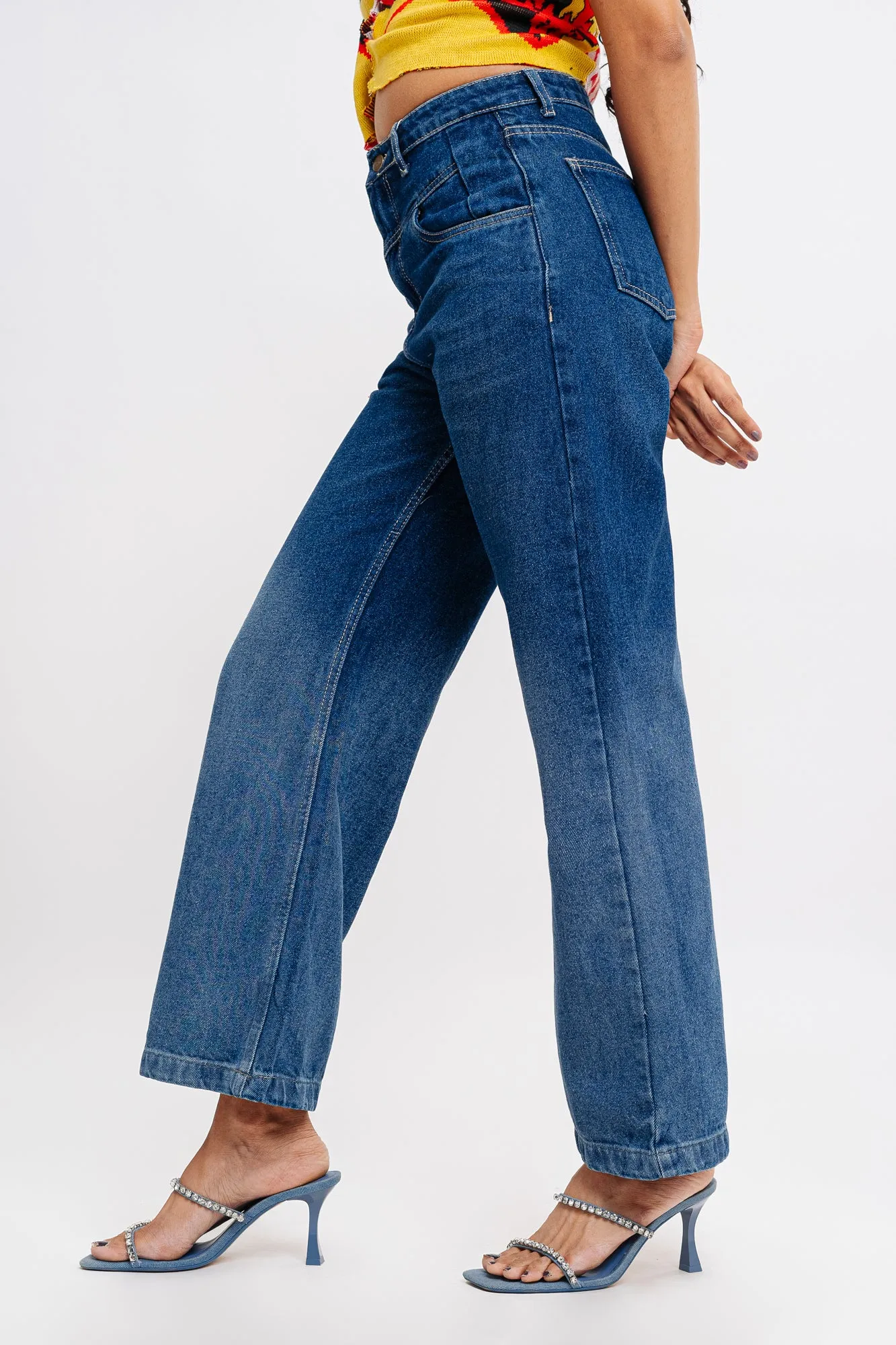 Ombre Front Yoke Jeans