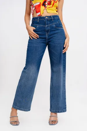 Ombre Front Yoke Jeans