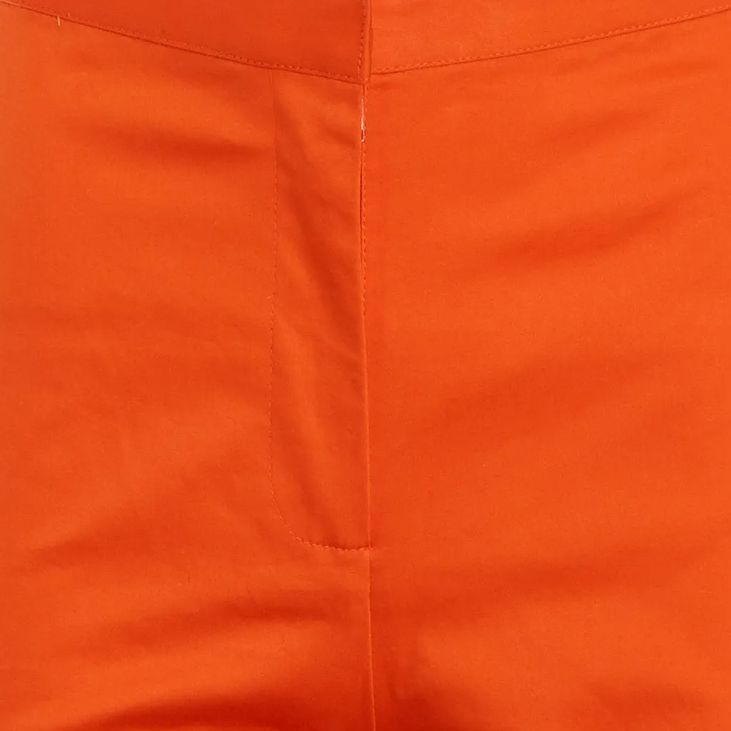 Orange High Waist Trousers