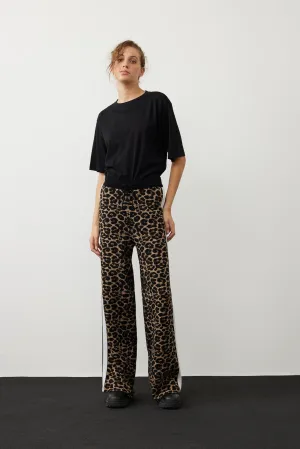 Roman Leopard Printed Trousers  Leopard