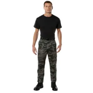 Rothco Color Camo Tactical BDU Pants / Black Camo