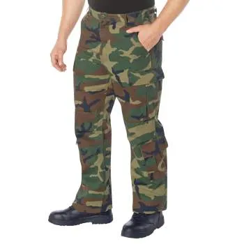 Rothco Vintage Paratrooper Cargo Fatigue Pants / Woodland Camo