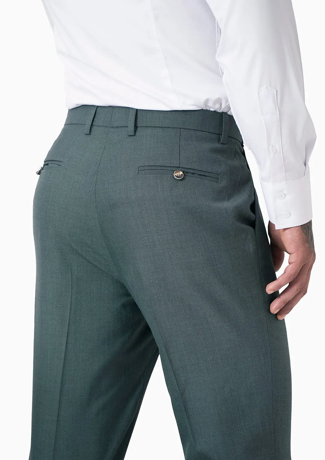 Sage Sharkskin Pants