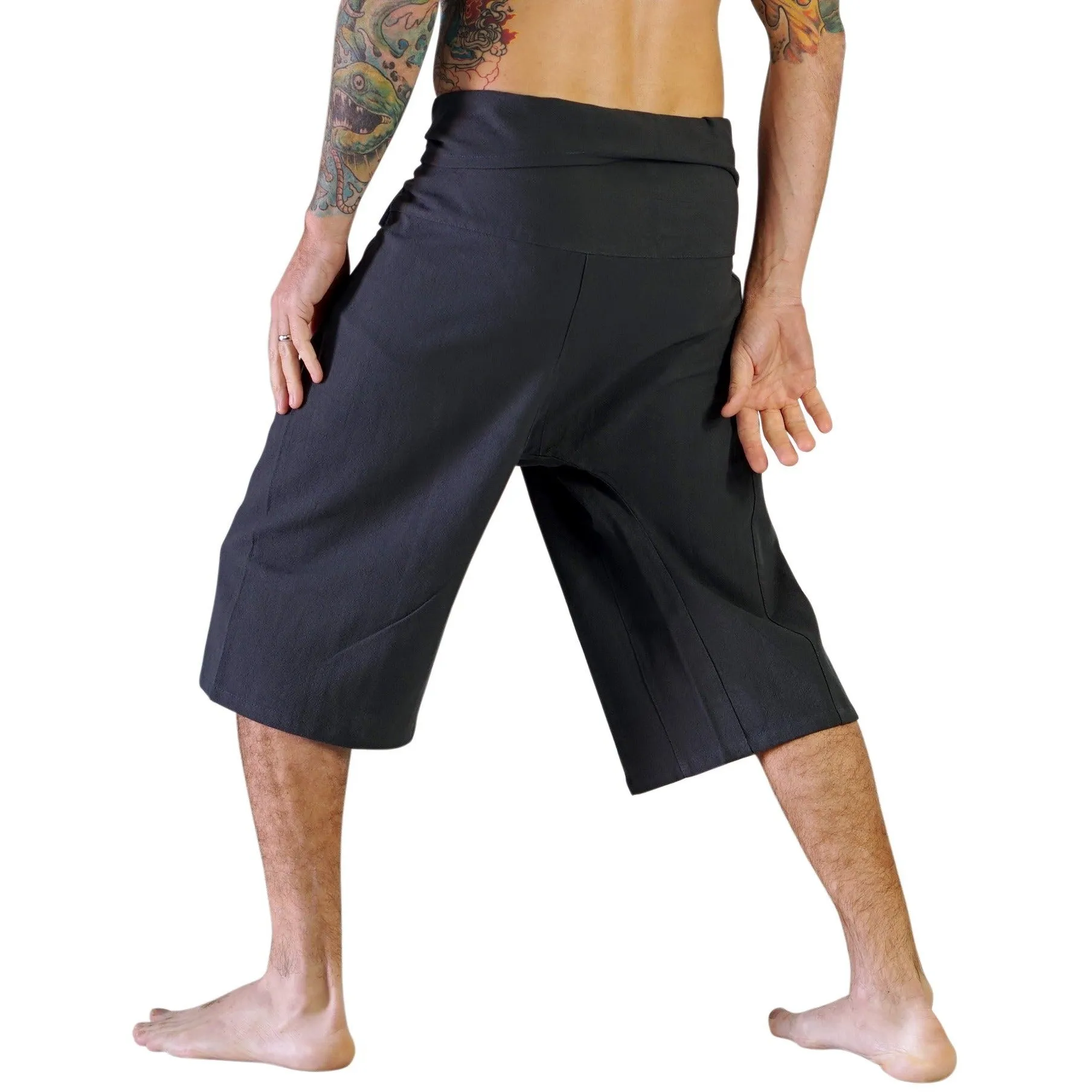 'Short Thai Fisherman Pants' -  Grey