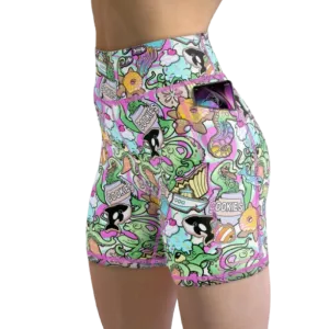 Spacefish Army Eco-Friendly Candy Octopus Shorts