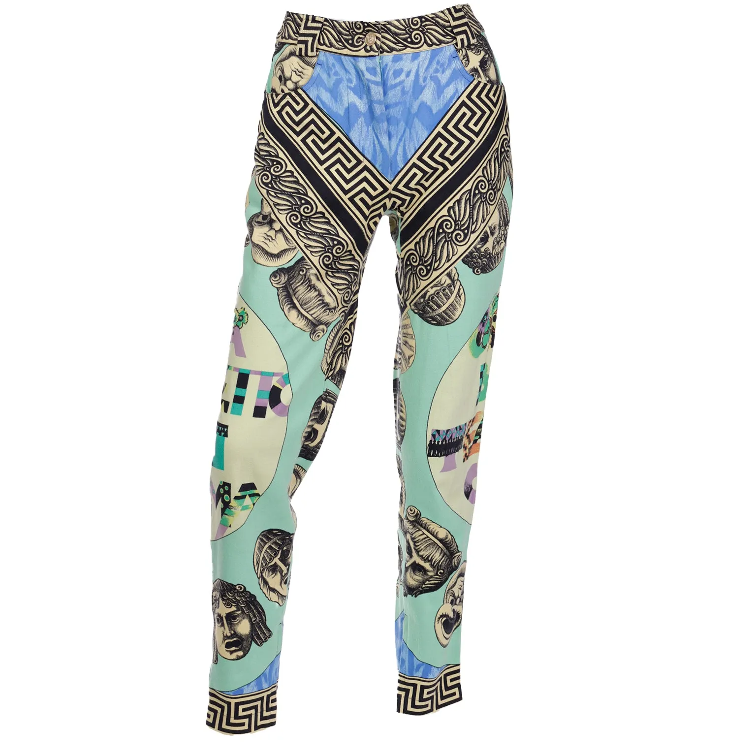 S/S 1991 Gianni Versace Couture Rare Andy Warhol Print Pants