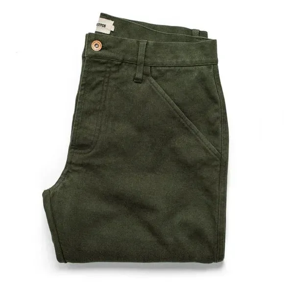 Taylor Stitch The Camp Pant – Olive Reverse Sateen