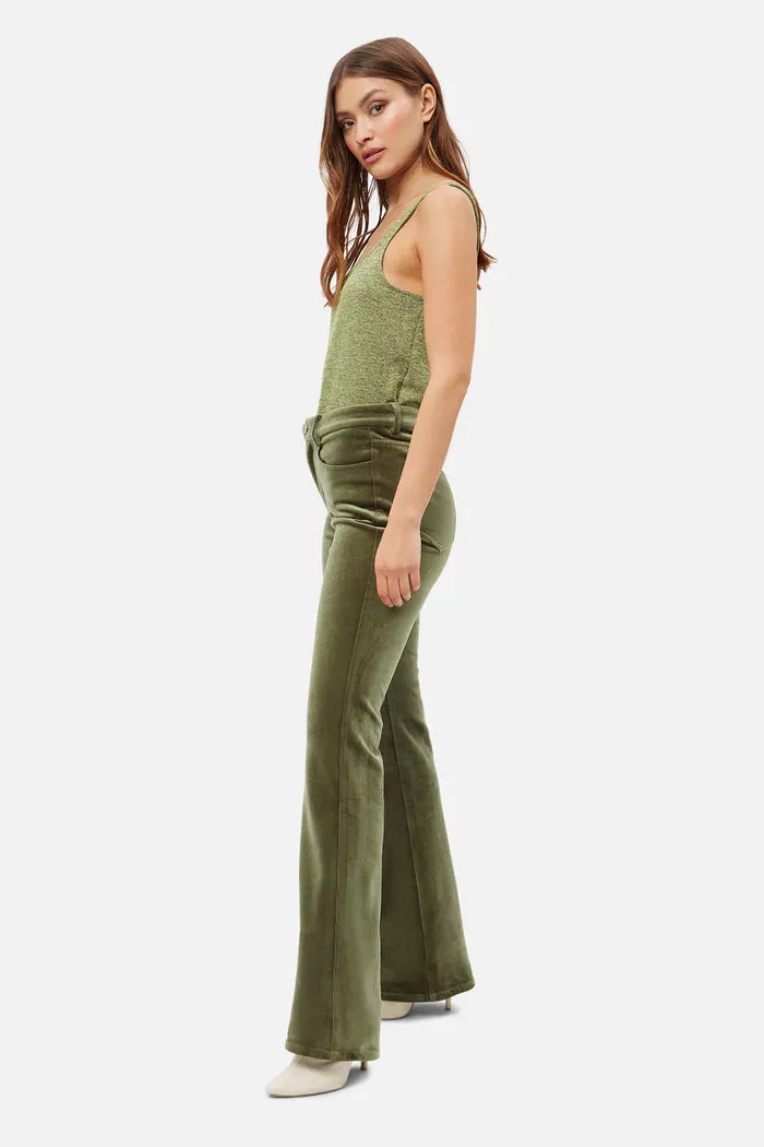 Traffic People Charade Velvet Cord Flare Trousers