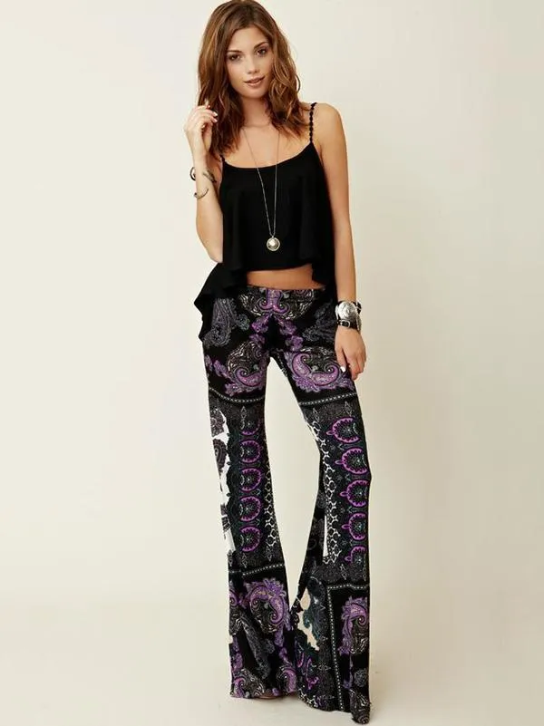 Unique Wrap Bell-bottoms Casual Pants