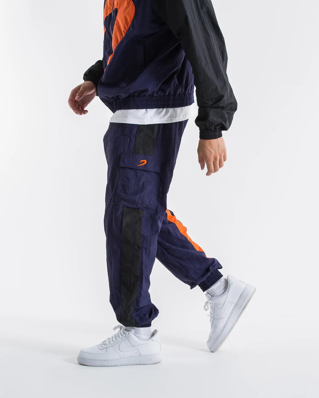 Walker Track Bottoms - Black/Navy/Orange