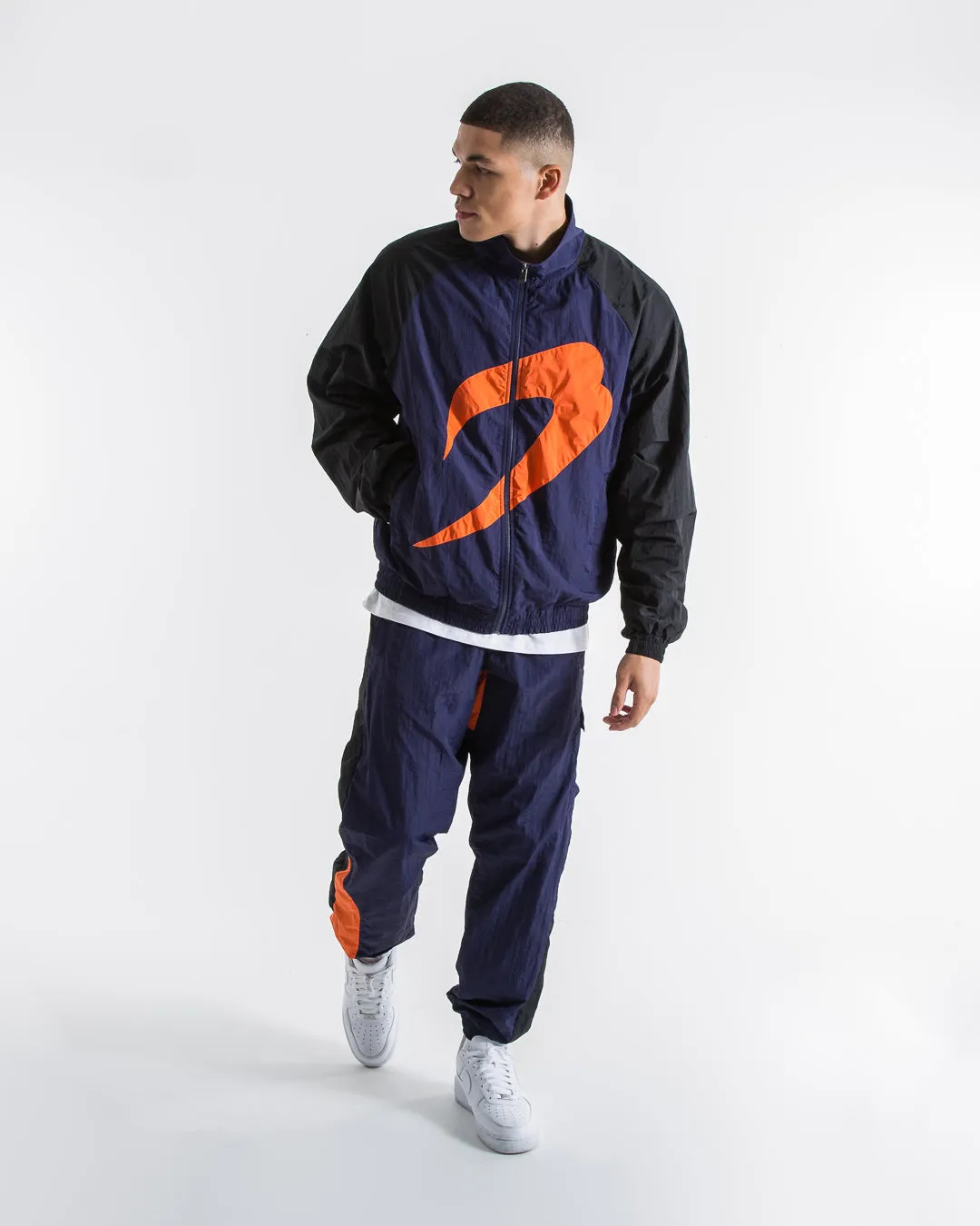 Walker Track Bottoms - Black/Navy/Orange